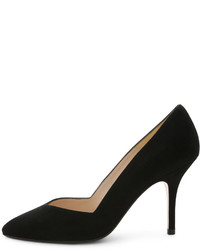 Andre Assous Steph Suede Pointed Toe Pump Black