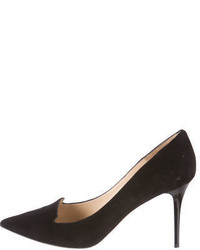 Jimmy Choo Suede Pointed Toe Pumps