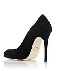 Barneys New York Suede Rounded Toe Pumps