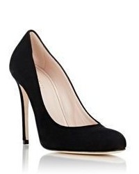 Barneys New York Suede Rounded Toe Pumps