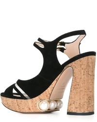 Nicholas Kirkwood 105mm Estella Pearl Platform Sandals