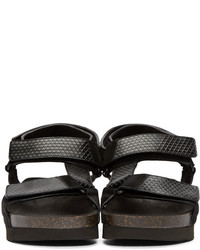 Marc Jacobs Black Multi Strap Sandals