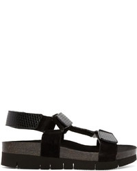 Marc Jacobs Black Multi Strap Sandals