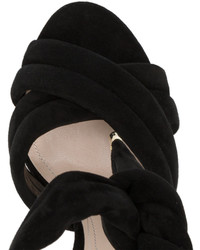 Nicholas Kirkwood Black Ziggy 105 Suede Sandals