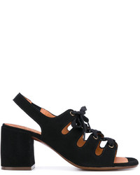 Chie Mihara Cut Out Lace Up Sandals