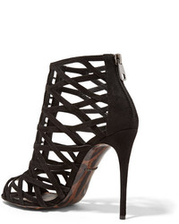 Dolce & Gabbana Keira Suede Sandals Black