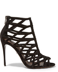 Dolce & Gabbana Keira Suede Sandals Black