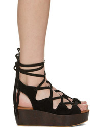 See by Chloe See By Chlo Black Suede Liana Sandals