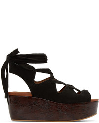 See by Chloe See By Chlo Black Suede Liana Sandals