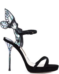 Sophia Webster Iridescent Butterfly Wing Sandals