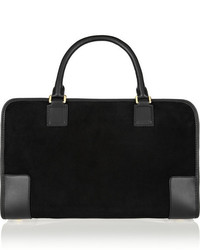 Loewe Amazona Large Leather And Suede Tote