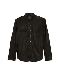 Black Suede Shirt Jacket Outfits For Men (10 ideas & outfits 