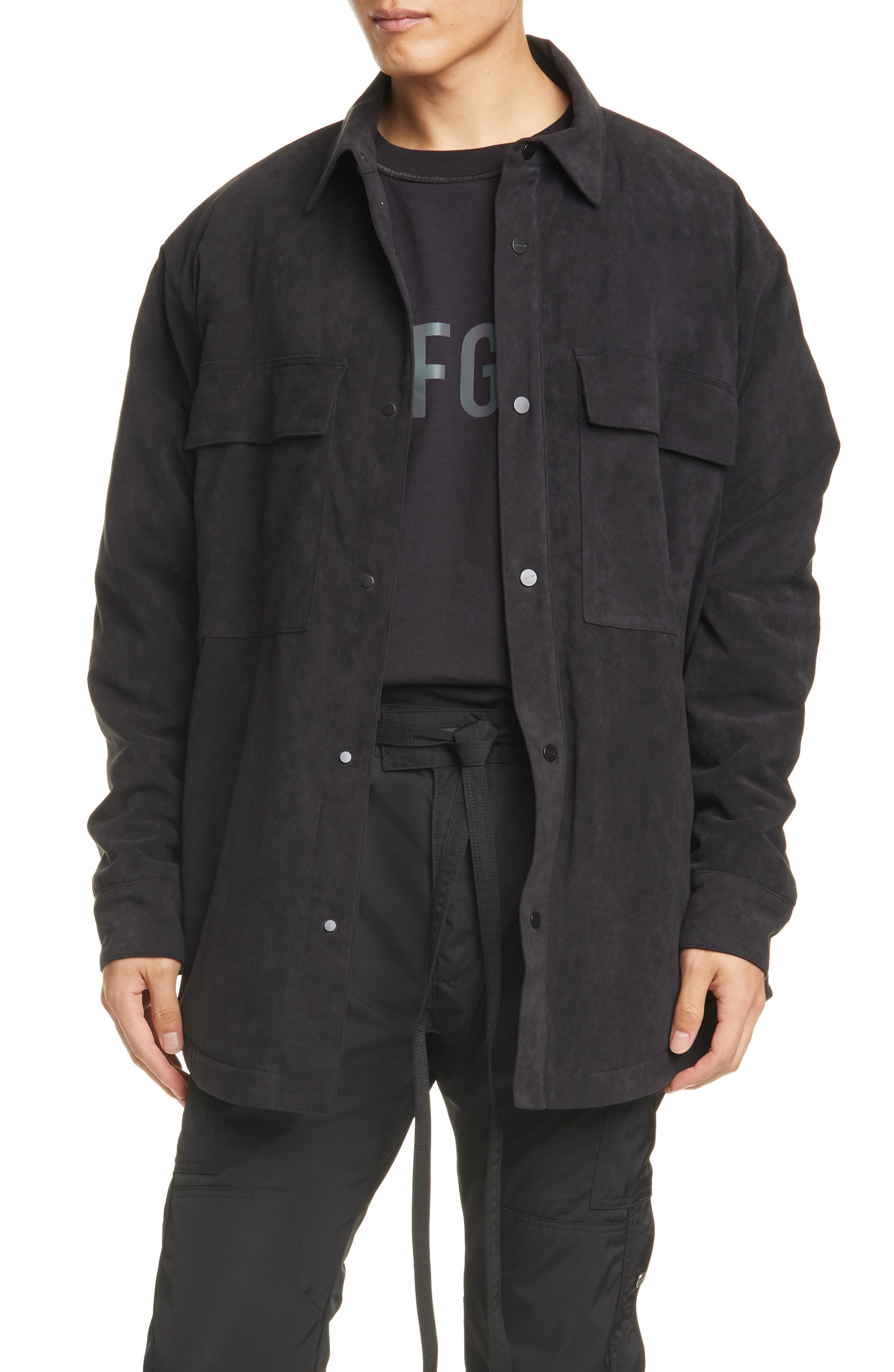 Fear Of God Faux Suede Shirt Jacket, $995 | Nordstrom | Lookastic