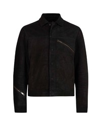John Varvatos Jungin Leather Trucker Jacket