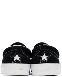 Converse Black One Star Cc Pro Suede Slip Sneakers