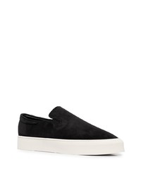 The Row Dean Suede Slip On Sneakers