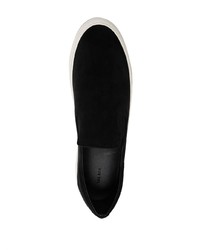 The Row Dean Suede Slip On Sneakers