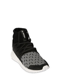 adidas Tubular Printed Primeknit Suede Sneakers