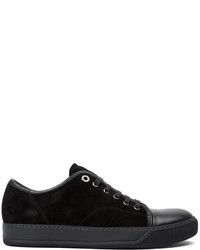 Lanvin Contrasted Toe Cap Sneakers