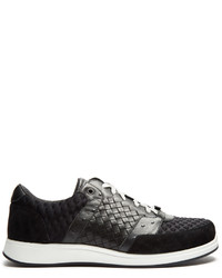 Bottega Veneta Leather And Suede Low Top Trainers