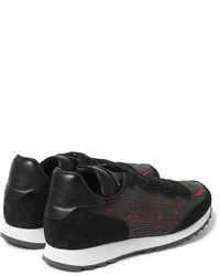Alexander McQueen Leather And Suede Sneakers