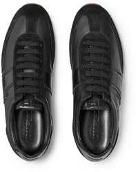 Tom Ford Leather And Suede Sneakers