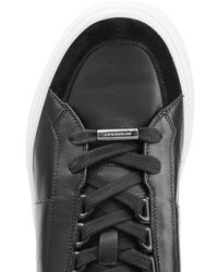 Burberry Leather And Suede Sneakers
