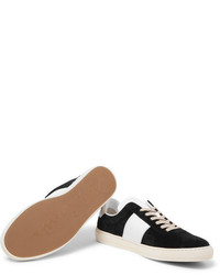 Paul Smith Levon Leather Trimmed Suede Sneakers