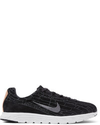 Nike Mayfly Premium Leather Trimmed Suede Sneakers