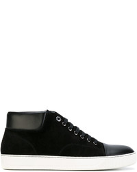 Lanvin Panel Lace Up Sneakers
