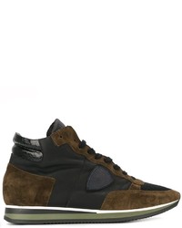 Philippe Model Panelled Hi Top Sneakers