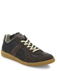 Maison Margiela Replica Suede Lace Up Sneakers