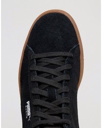 Puma Suede Classic Debossed Sneakers In Black 36109802