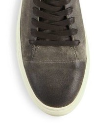 John Varvatos Suede Lace Up Sneakers