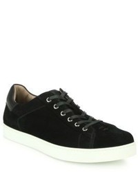 Gianvito Rossi Suede Lace Up Sneakers