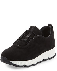 Prada Linea Rossa Suede Stretch Vamp 35mm Sneaker