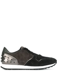 Tod's Studded Panelled Sneakers