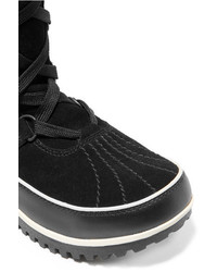Sorel Tivoli High Ii Waterproof Suede And Leather Boots Black