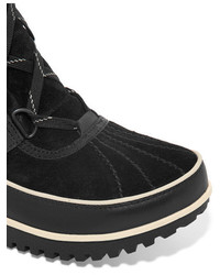 Sorel Tivoli Iitm Waterproof Suede And Leather Boots Black