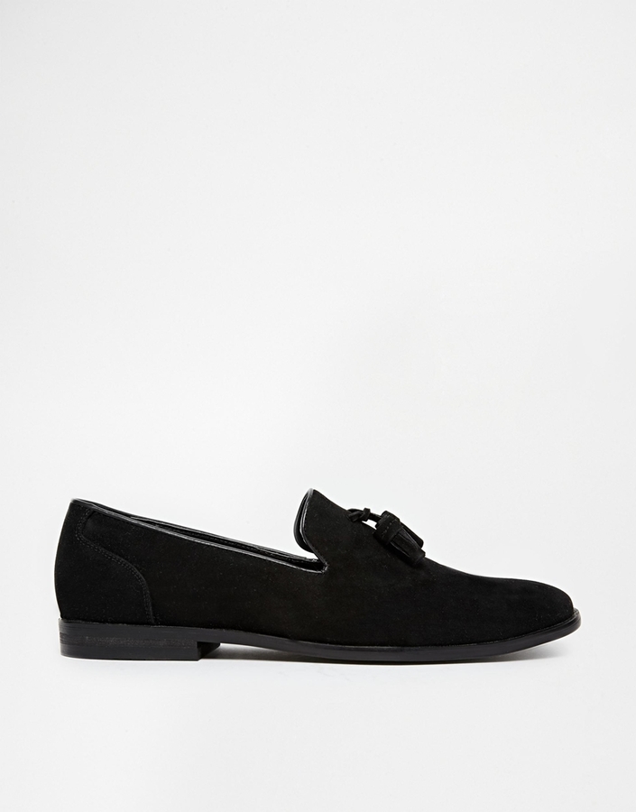 Asos Brand Loafers In Faux Suede, $45 | Asos | Lookastic