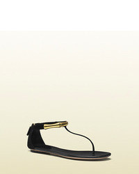 Gucci Coraline Suede Thong Sandal