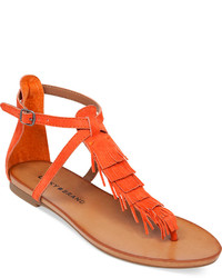 Lucky Brand Wekka Fringe Flat Thong Sandals