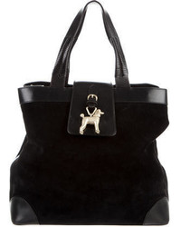 Barry Kieselstein Cord Leather Suede Tote