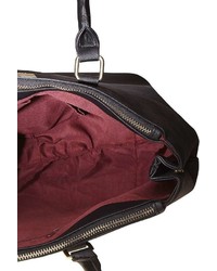 Black Double Zip Tote Bag