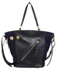 Chloé Chloe Medium Myer Leather Suede Tote