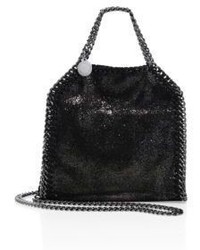 Stella McCartney Falabella Tiny Baby Bella Shimmer Faux Suede Tote