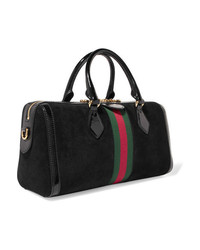 Gucci Ophidia Patent Med Suede Tote