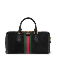 Gucci Ophidia Patent Med Suede Tote