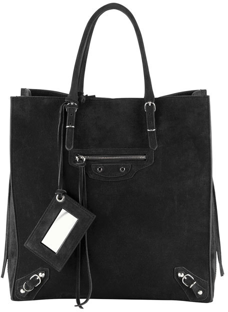 hungersnød gryde relæ Balenciaga Papier A5 Suede Zip Around Tote Bag Black, $2,055 | Neiman  Marcus | Lookastic