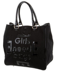 Anya Hindmarch Patent Leather Accented Tote